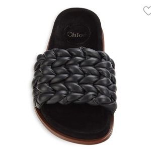 Chloe Kasey Braided Slides. NWOT